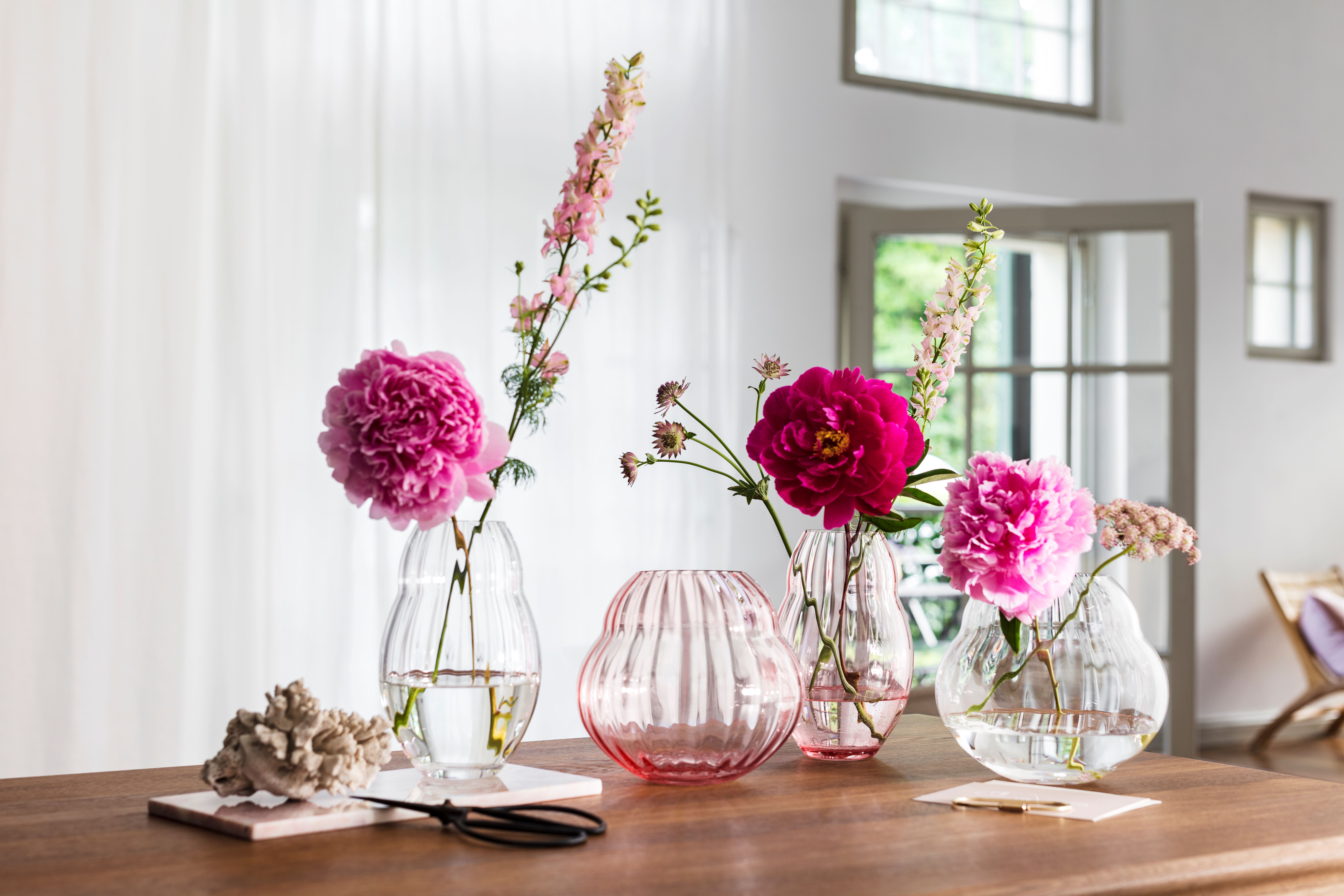 Villeroy & Boch, Skleněná váza Rose Garden, růžová